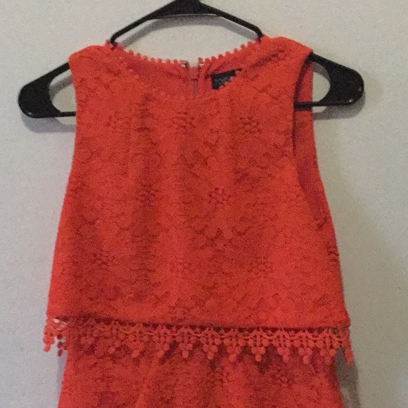 Topshop petite orange dress size 2 mini - Picture 7 of 8